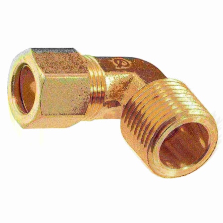 Midwest Fastener 1/2" OD x 1/2MIP Brass Compression Pipe Elbows 2PK 34466
